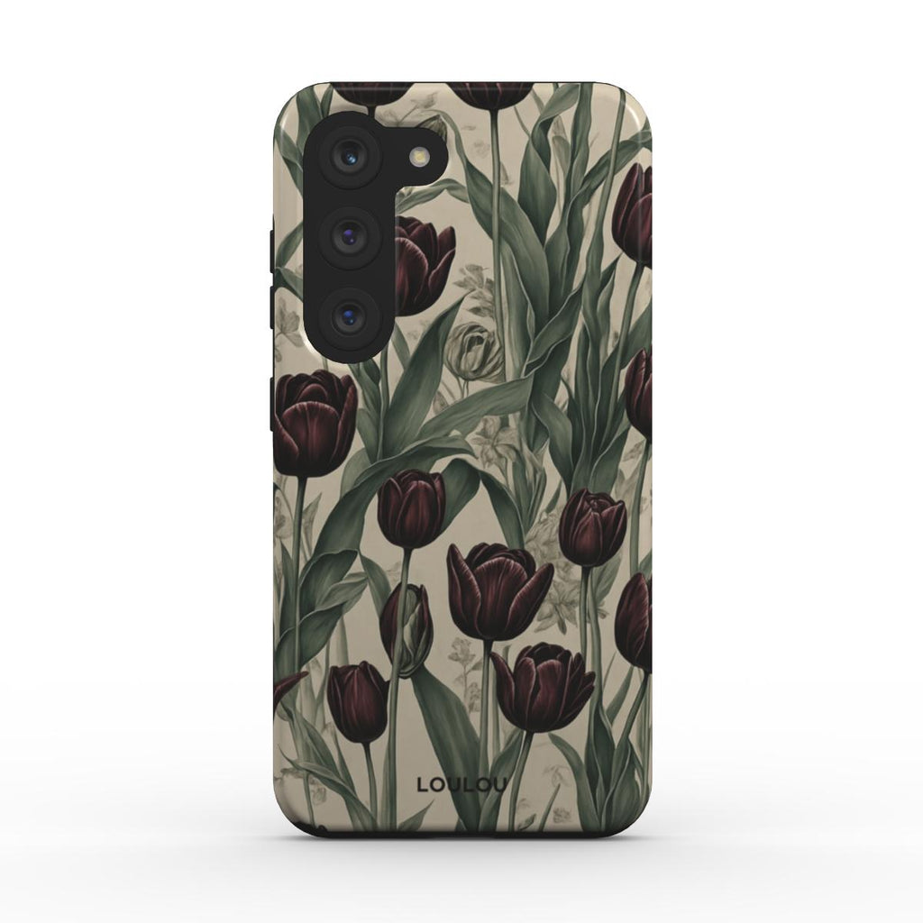 Black Peonies - Tough Phone Case