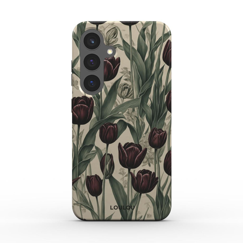 Black Peonies - Tough Phone Case