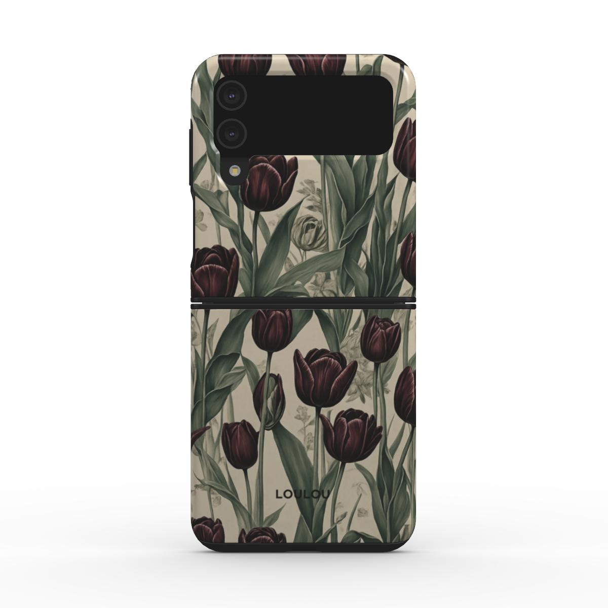 Black Peonies - Tough Phone Case