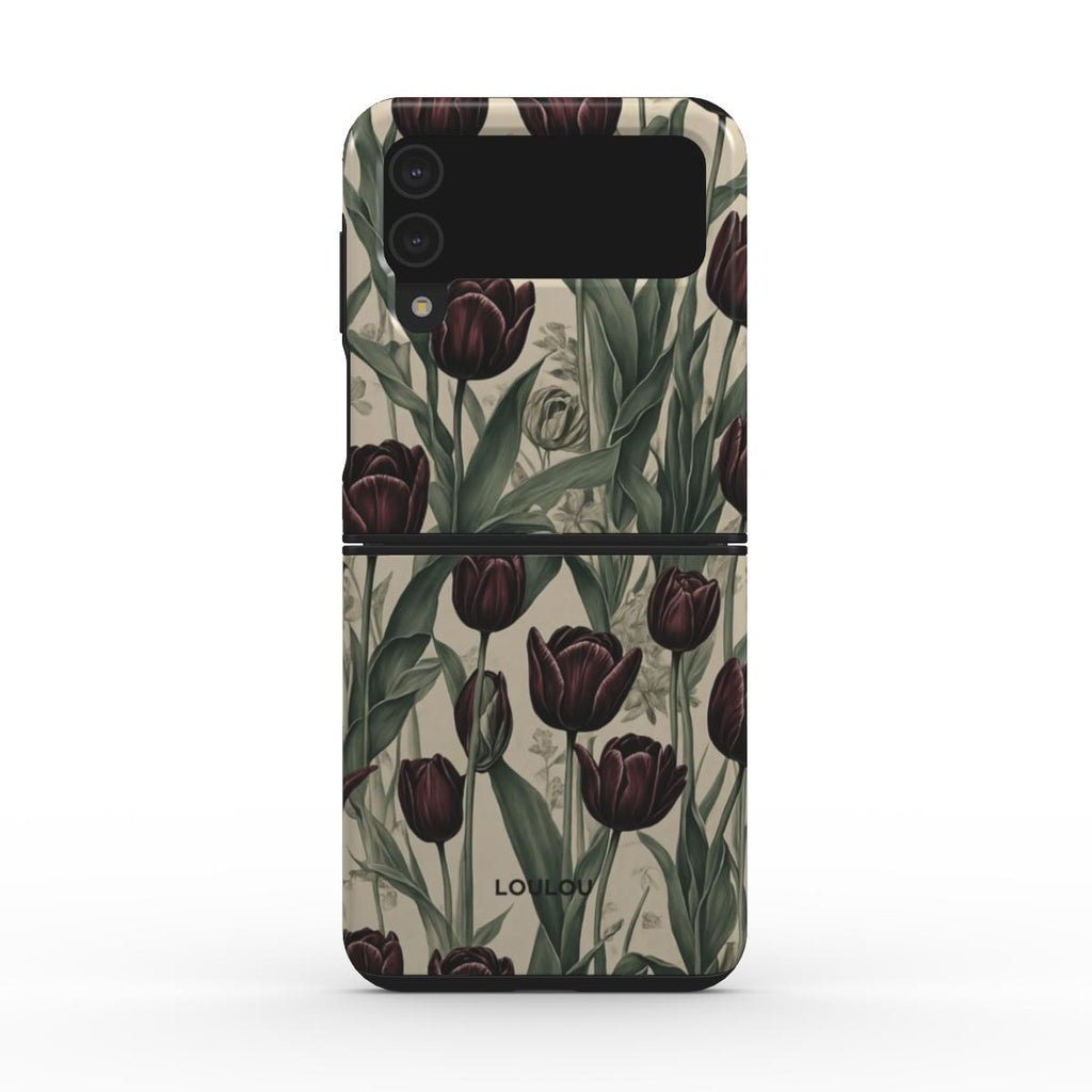 Black Peonies - Tough Phone Case
